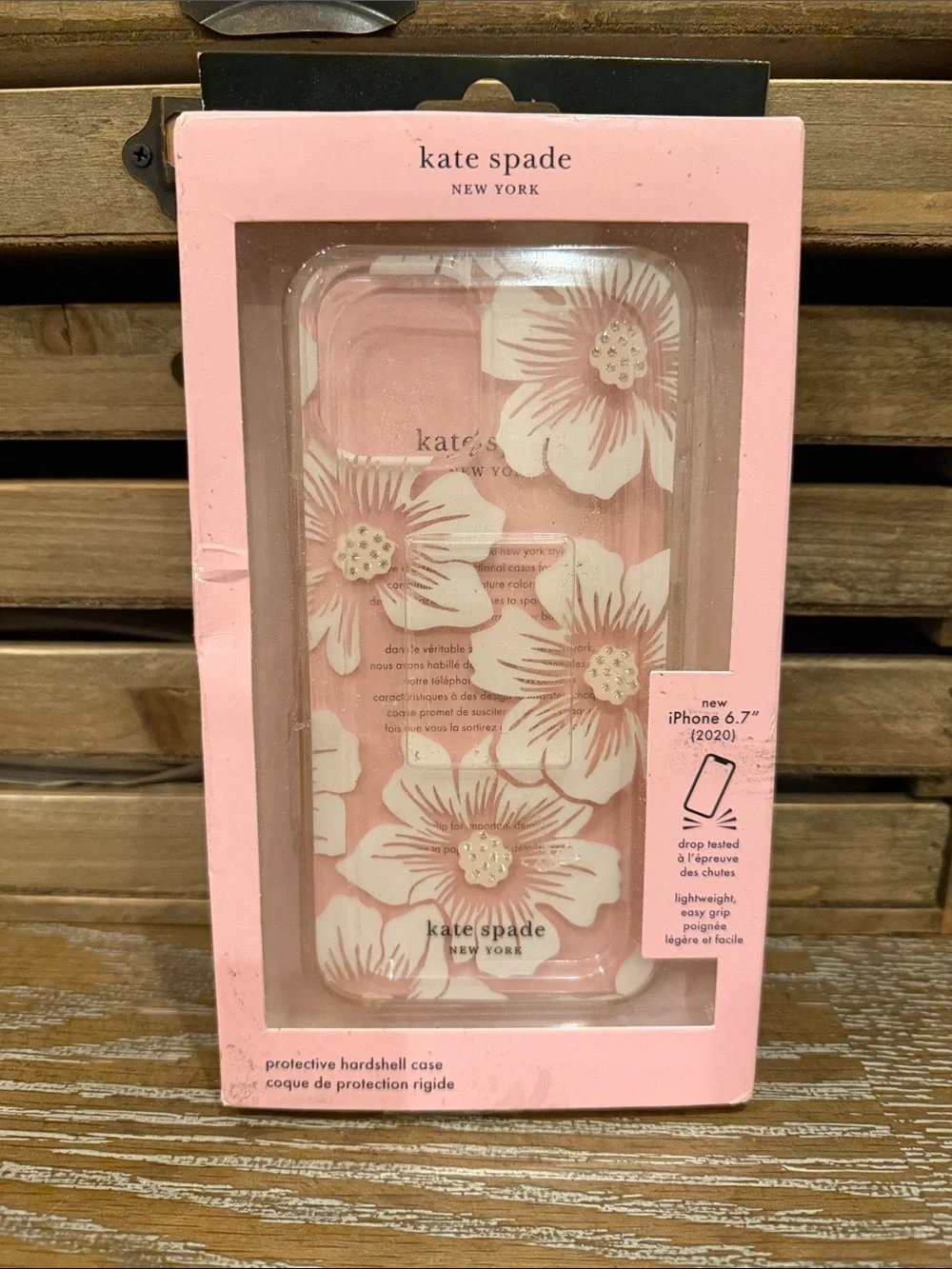 kate spade Pink Floral Hard Shell iPhone Case